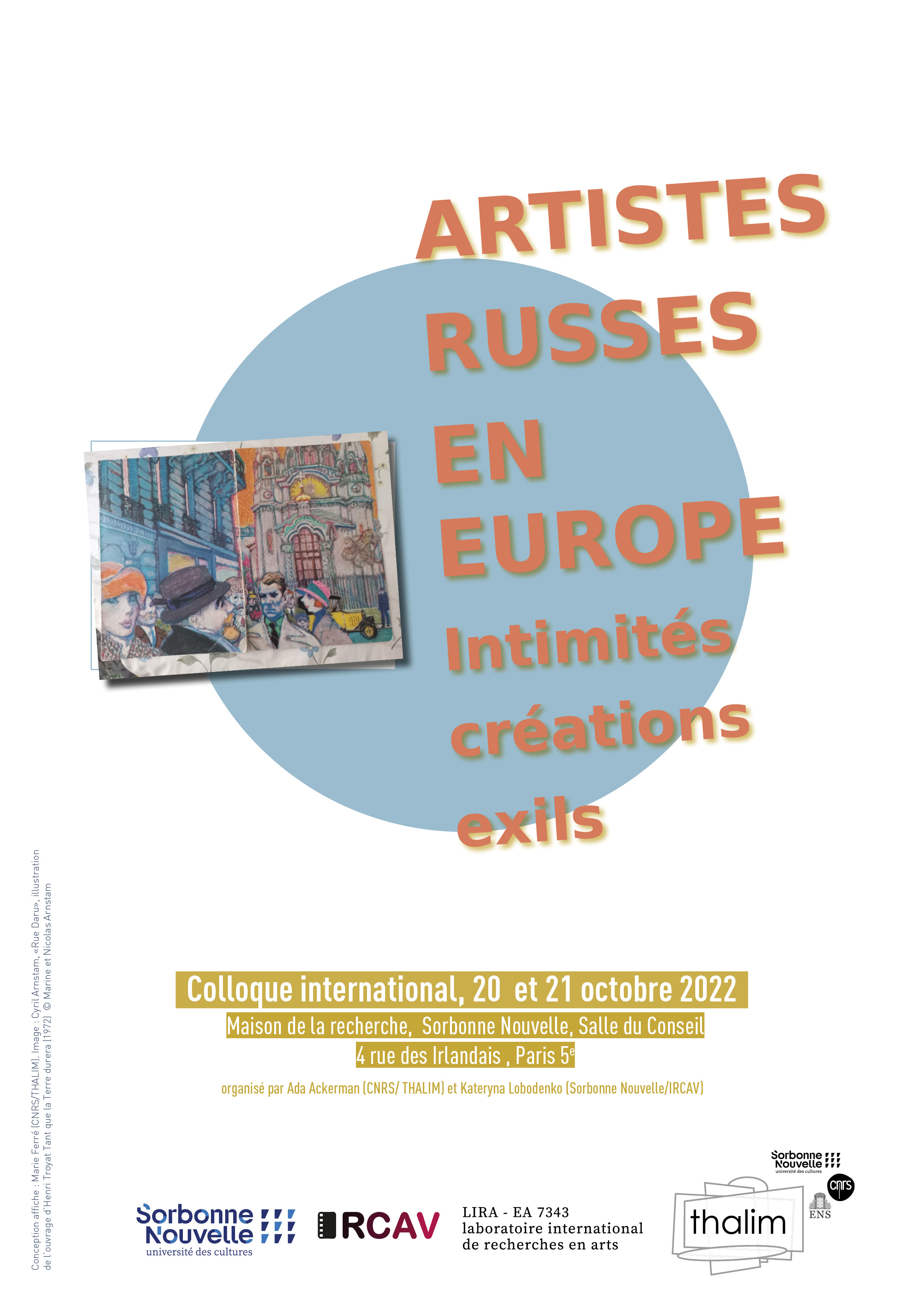 Artistes russes en Europe. Intimités, créations, exils.